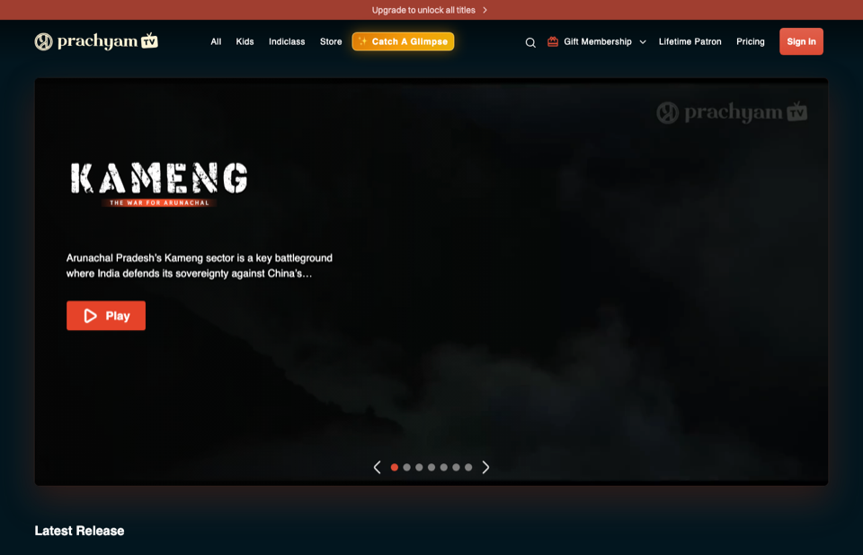 Prachyam website preview